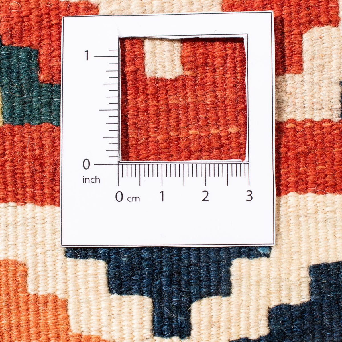 Tappeto Kelim - Orientale quadrato - 106 x 102 cm - rosso scuro