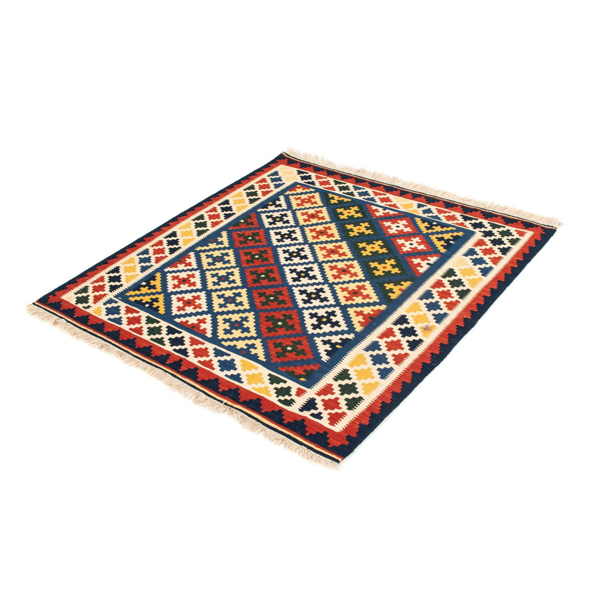 Tappeto Kelim - Orientale quadrato  - 101 x 101 cm - beige