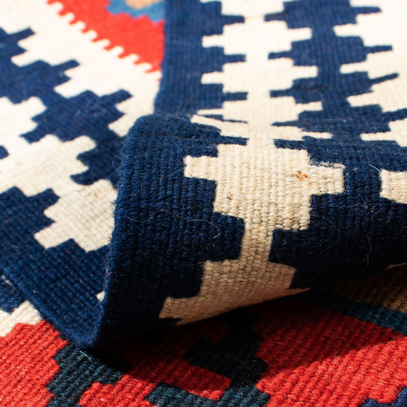 Tappeto Kelim - Orientale quadrato  - 103 x 101 cm - rosso