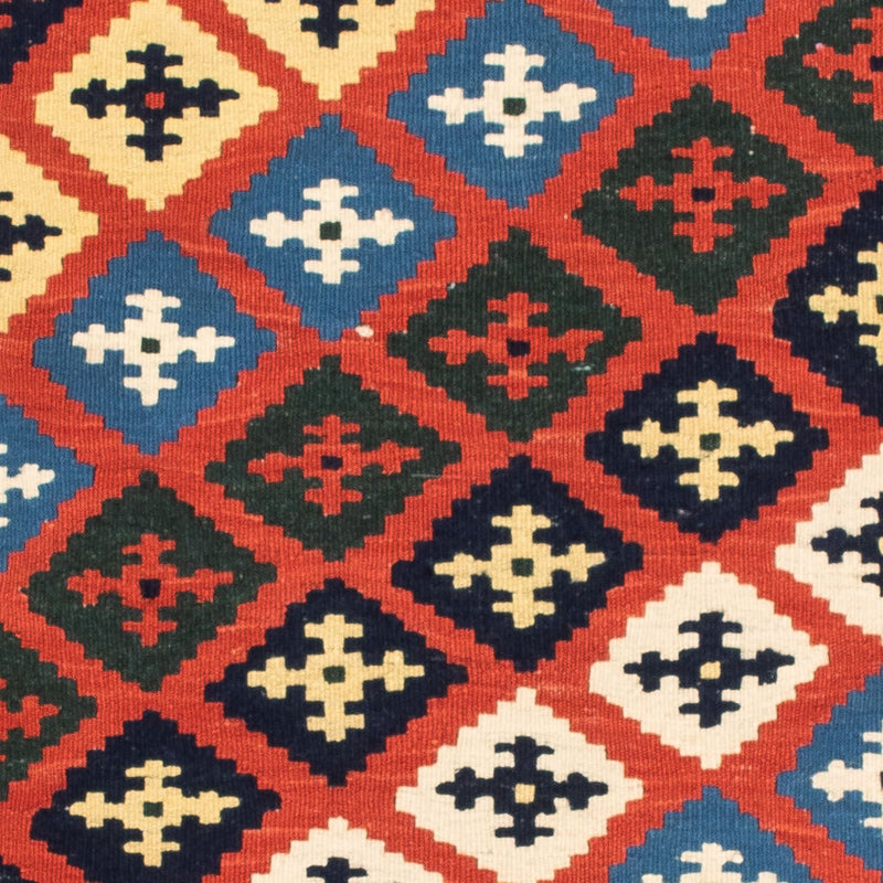 Tappeto Kelim - Orientale quadrato  - 97 x 94 cm - rosso