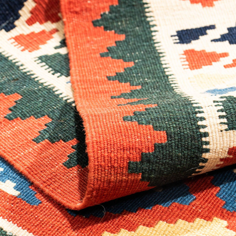 Tappeto Kelim - Orientale quadrato  - 97 x 94 cm - rosso