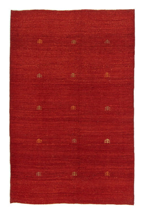 Tappeto Gabbeh - Persero - 186 x 120 cm - rosso