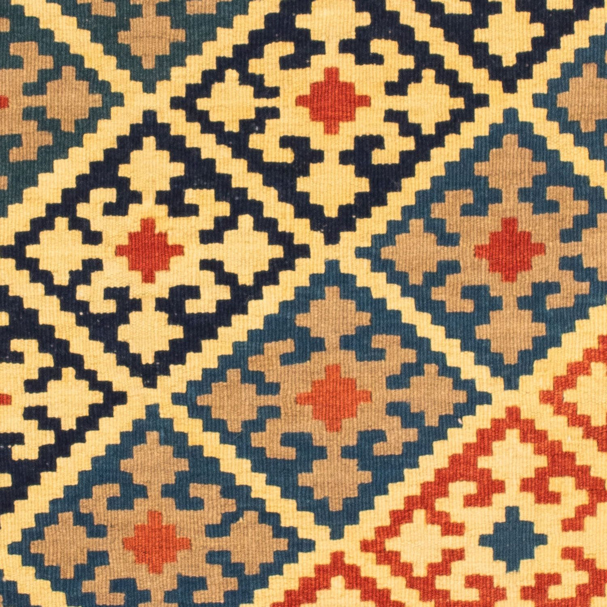 Tappeto Kelim - Orientale quadrato - 106 x 102 cm - oro