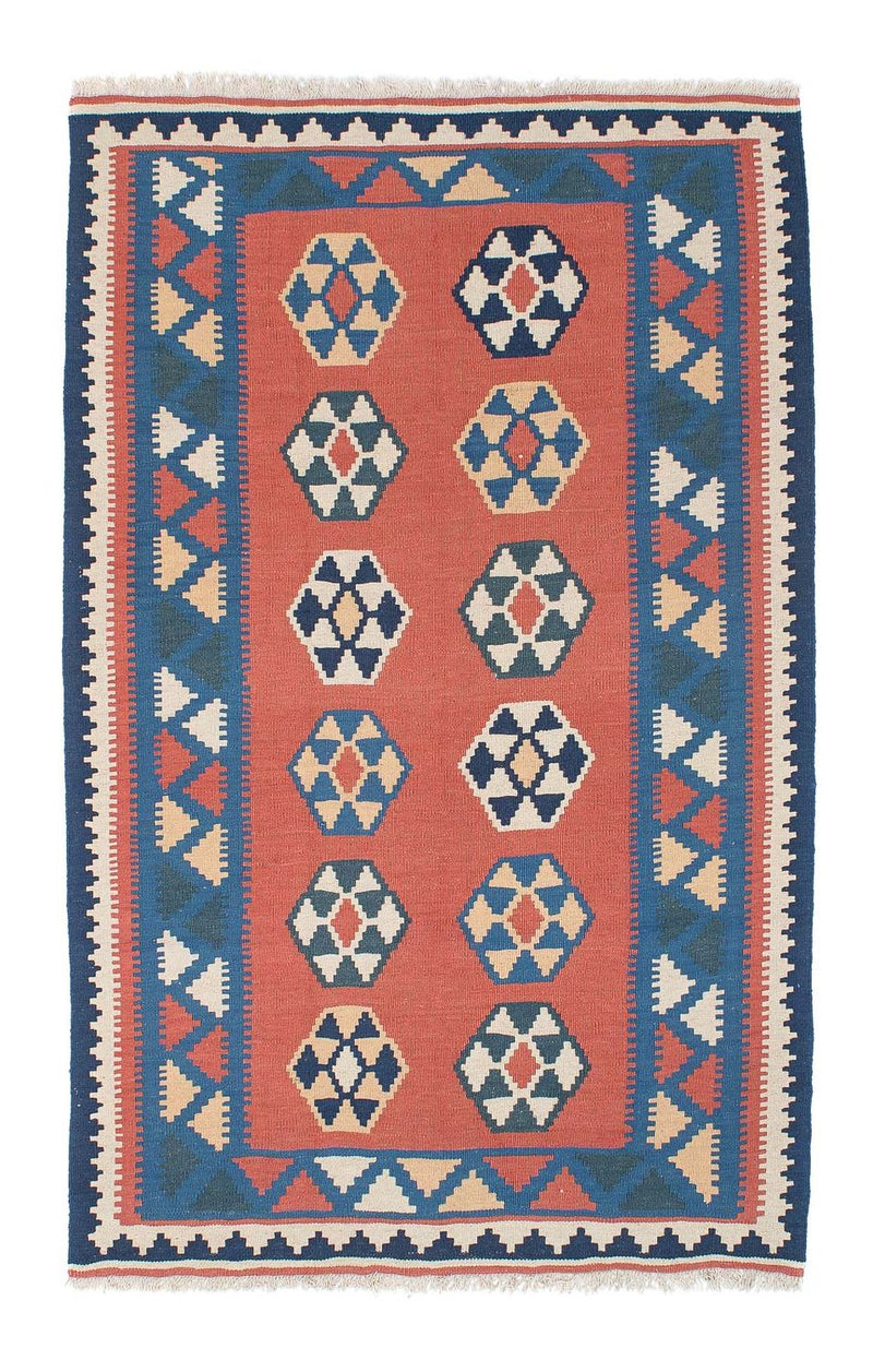 Tappeto Kelim - Orientale - 191 x 122 cm - blu scuro