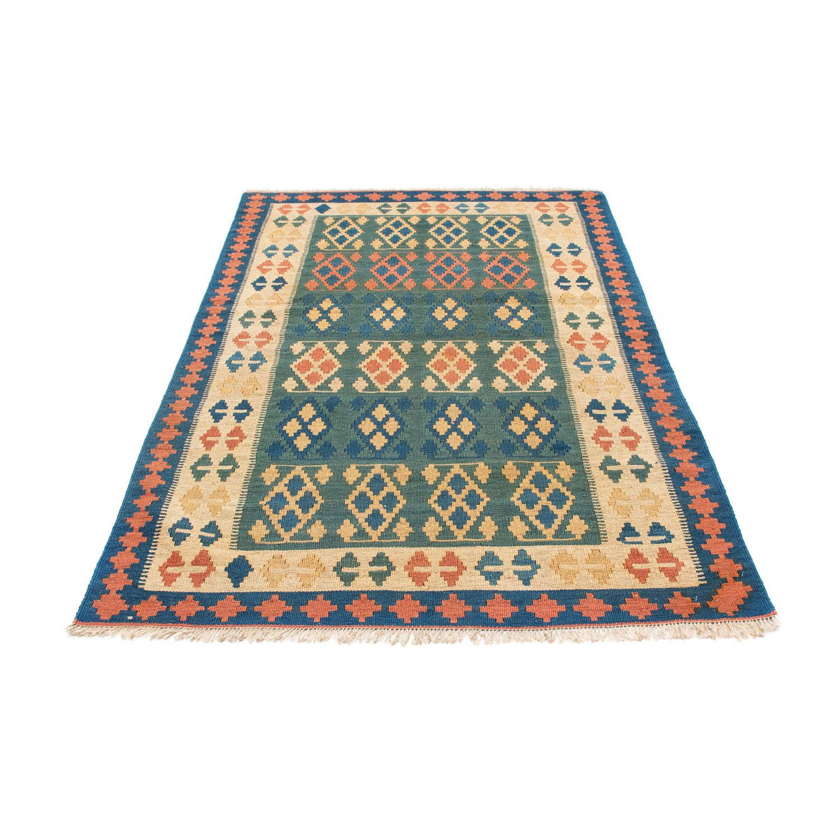 Tappeto Kelim - Orientale - 198 x 121 cm - blu