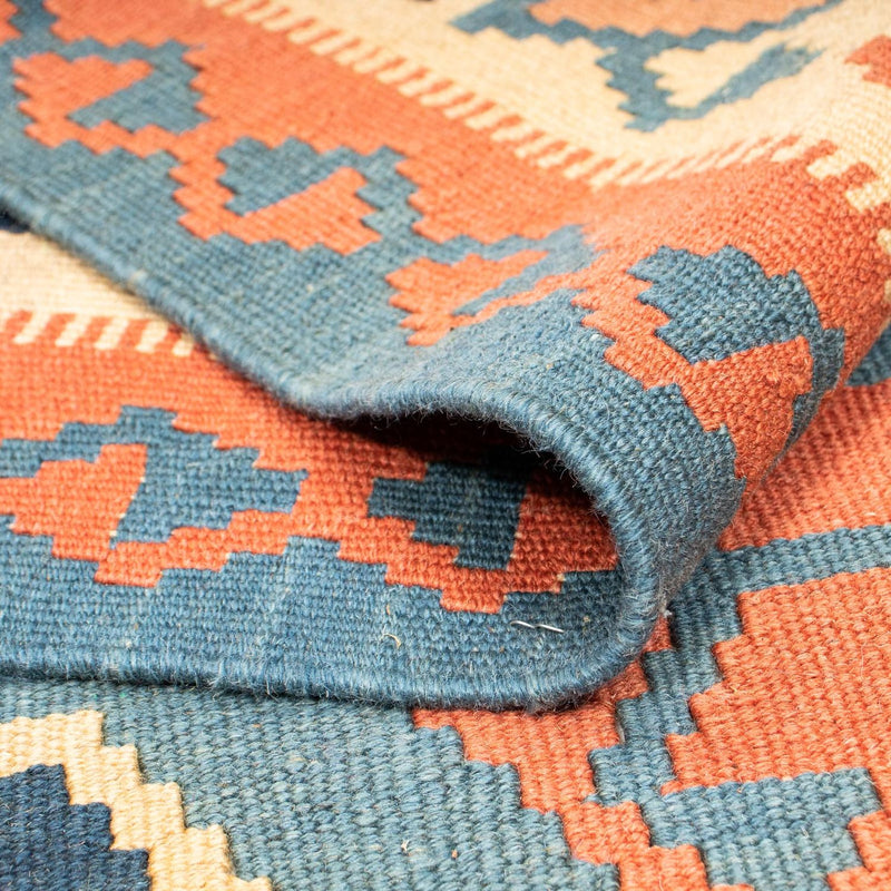 Tappeto Kelim - Orientale quadrato  - 212 x 198 cm - blu