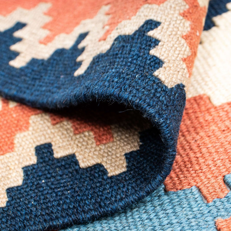 Tappeto Kelim - Orientale - 200 x 159 cm - blu