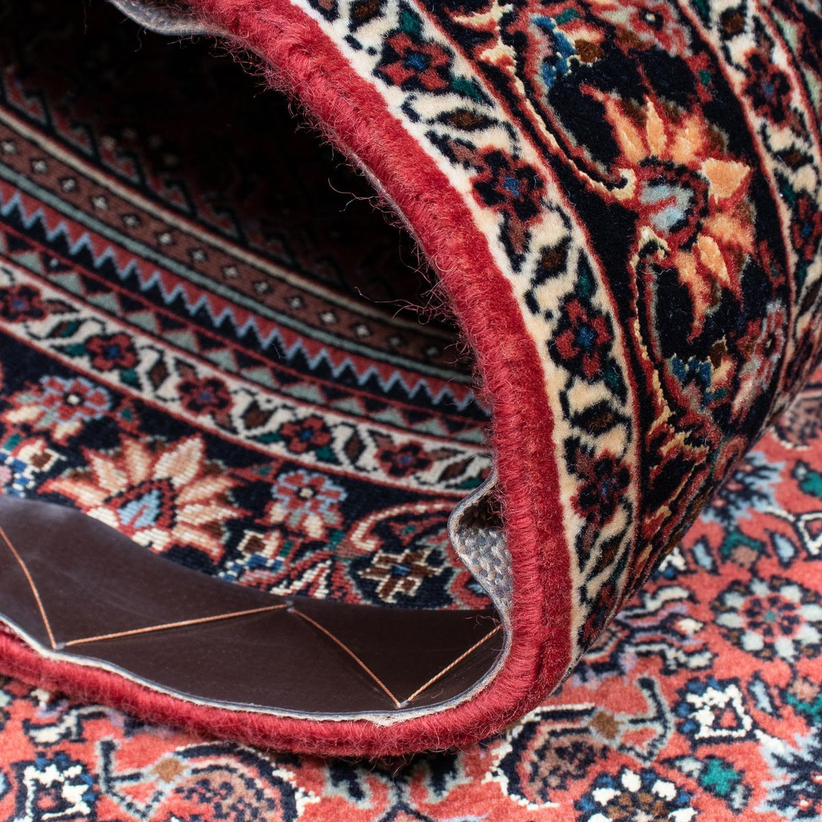 Tappeto corsia Tappeto Persero - Bidjar - 205 x 102 cm - rosso scuro