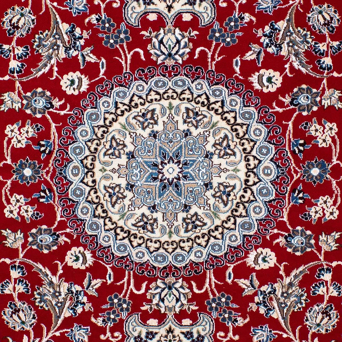 Tappeto Persero - Nain - Reale - 240 x 165 cm - rosso scuro