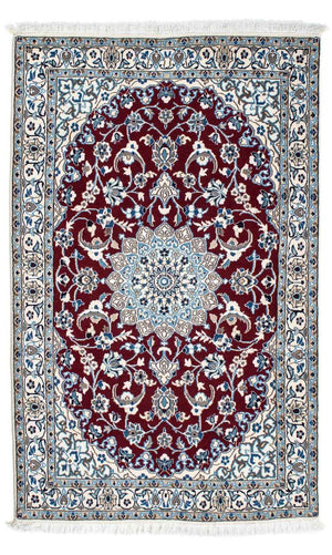 Tappeto corsia Tappeto Persero - Nain - Reale - 178 x 106 cm - rosso scuro