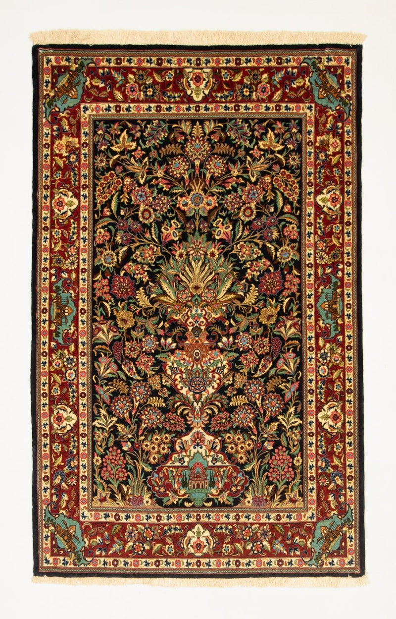 Tappeto Persero - Ghom - 161 x 101 cm - nero