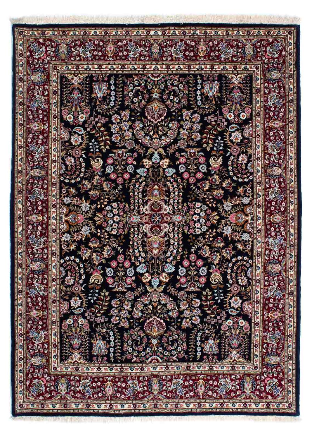 Tappeto Persero - Ghom - 193 x 141 cm - blu scuro