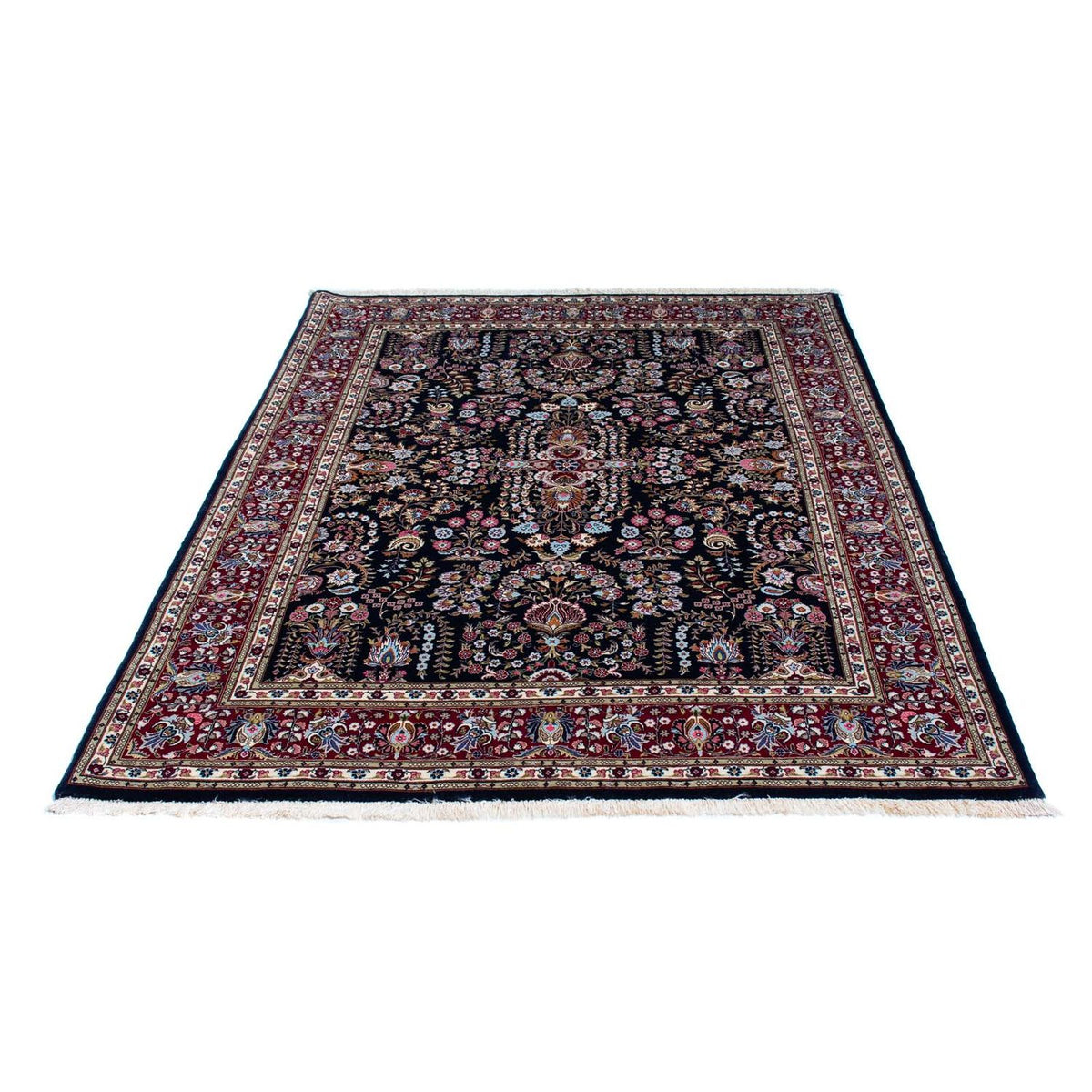 Tappeto Persero - Ghom - 193 x 141 cm - blu scuro