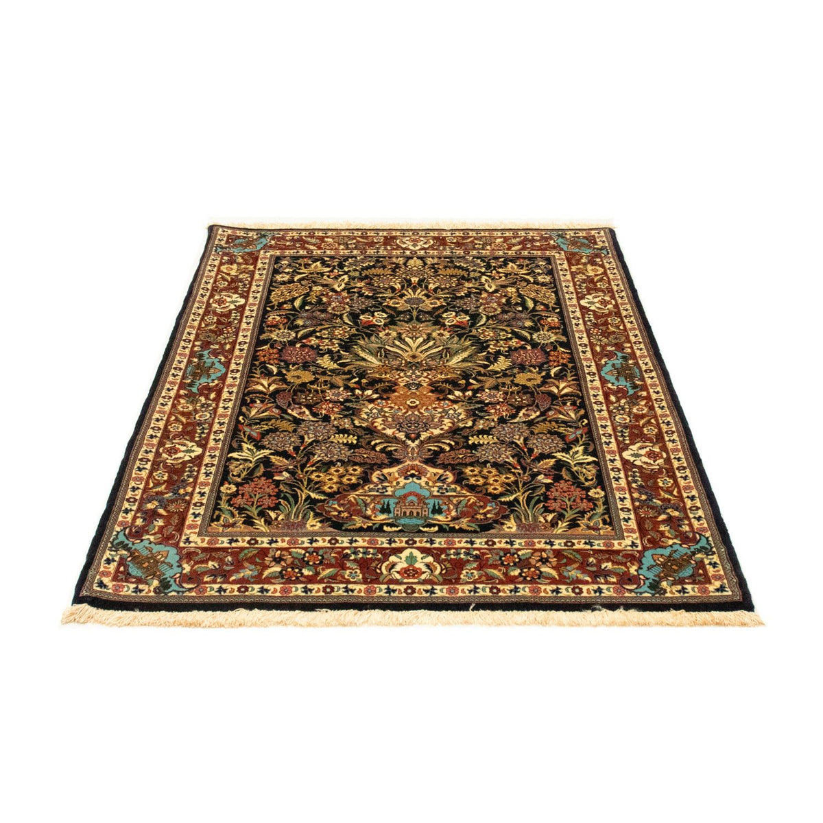 Tappeto Persero - Ghom - 153 x 102 cm - nero