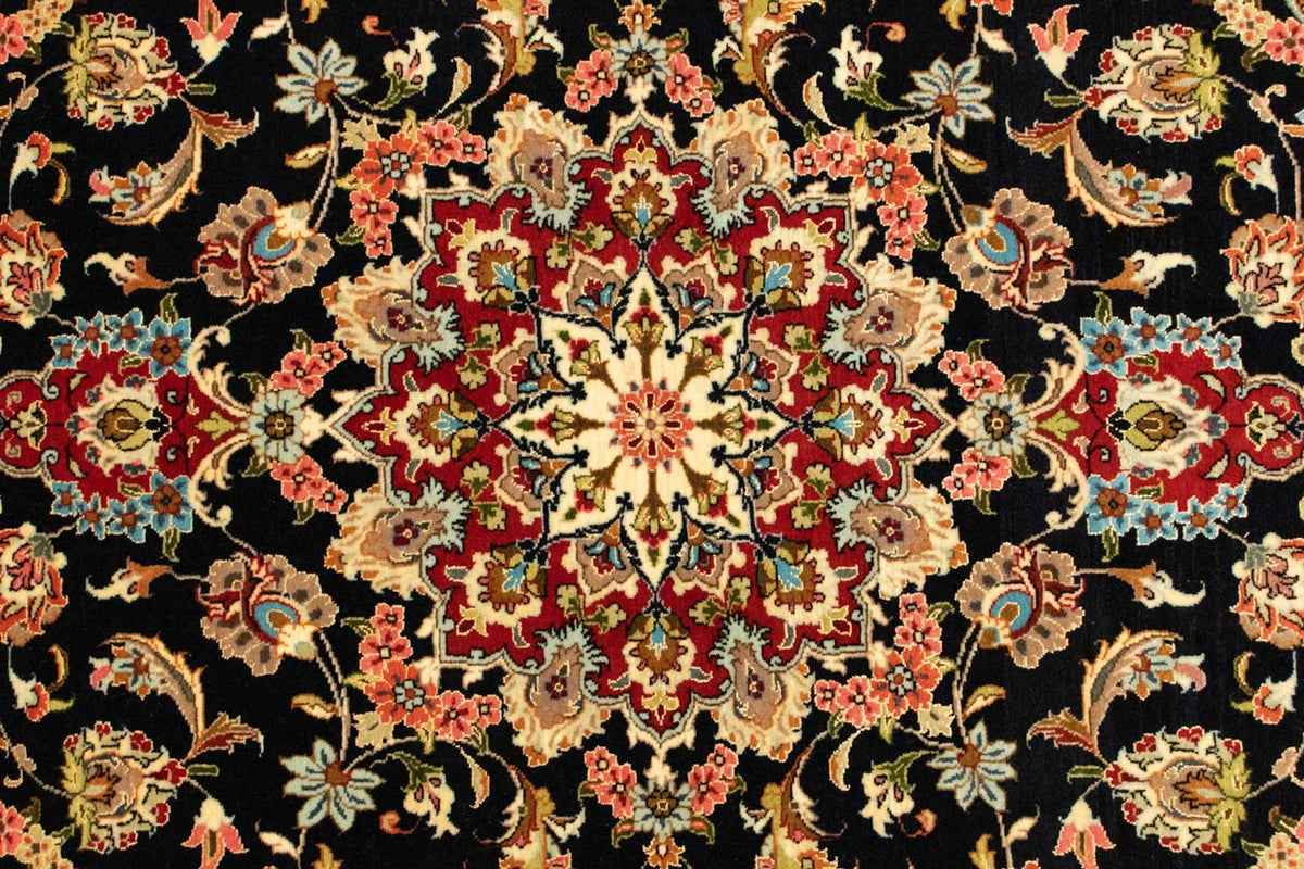 Tappeto Persero - Ghom - 162 x 102 cm - blu scuro