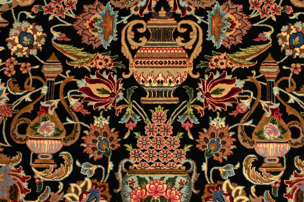 Tappeto Persero - Ghom - 148 x 99 cm - nero