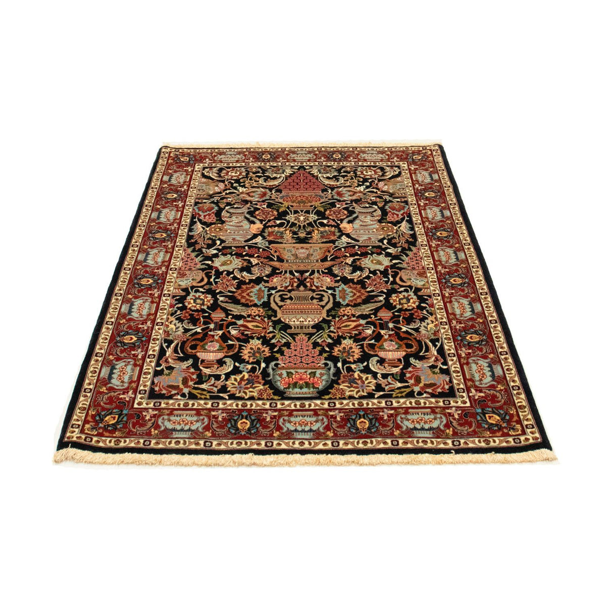 Tappeto Persero - Ghom - 161 x 102 cm - nero