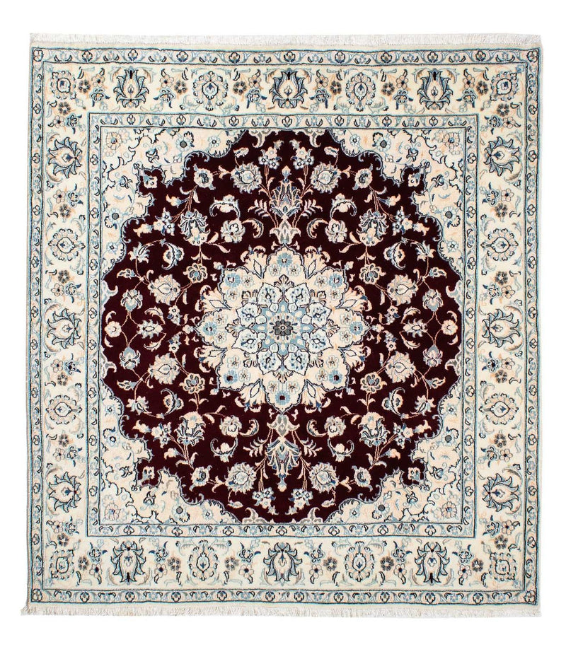 Tappeto Persero - Nain - Reale quadrato  - 156 x 143 cm - rosso scuro