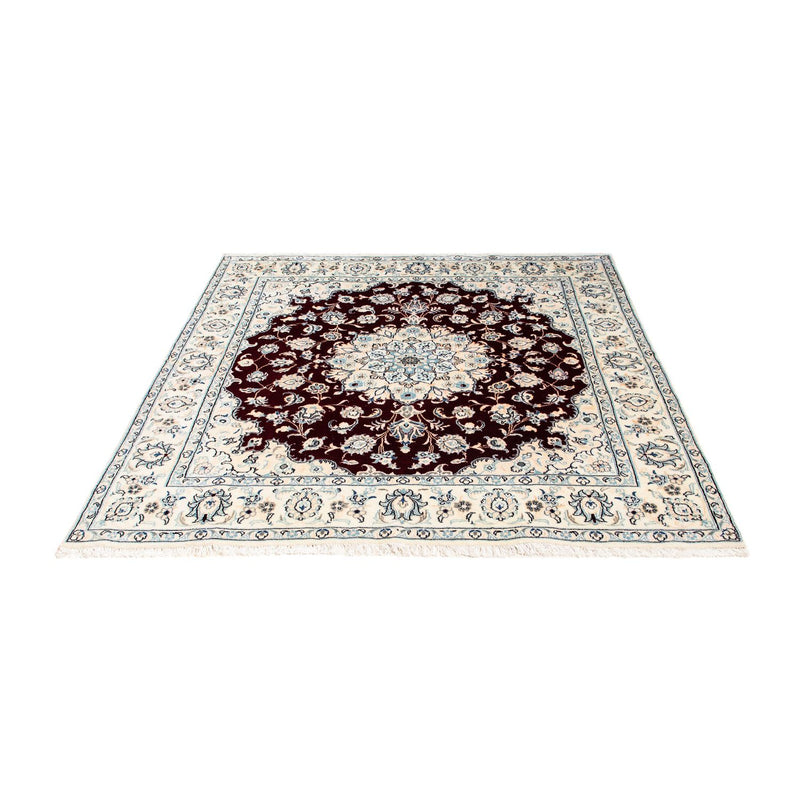Tappeto Persero - Nain - Reale quadrato  - 156 x 143 cm - rosso scuro