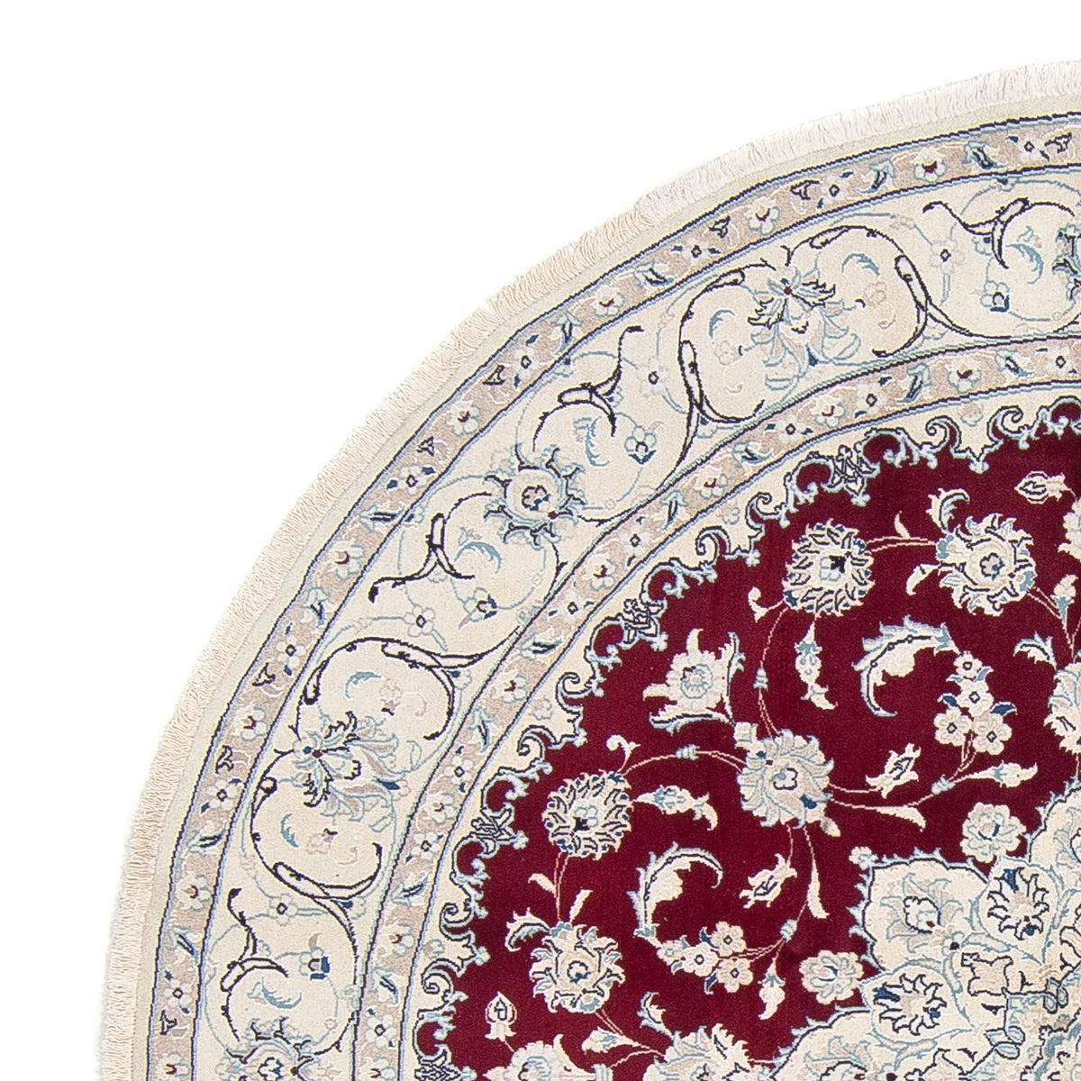 Tappeto Persero - Nain rotondo  - 240 x 240 cm - rosso scuro