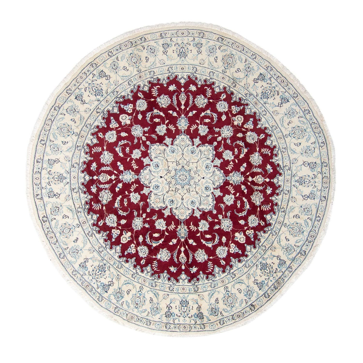 Tappeto Persero - Nain rotondo  - 290 x 290 cm - rosso scuro