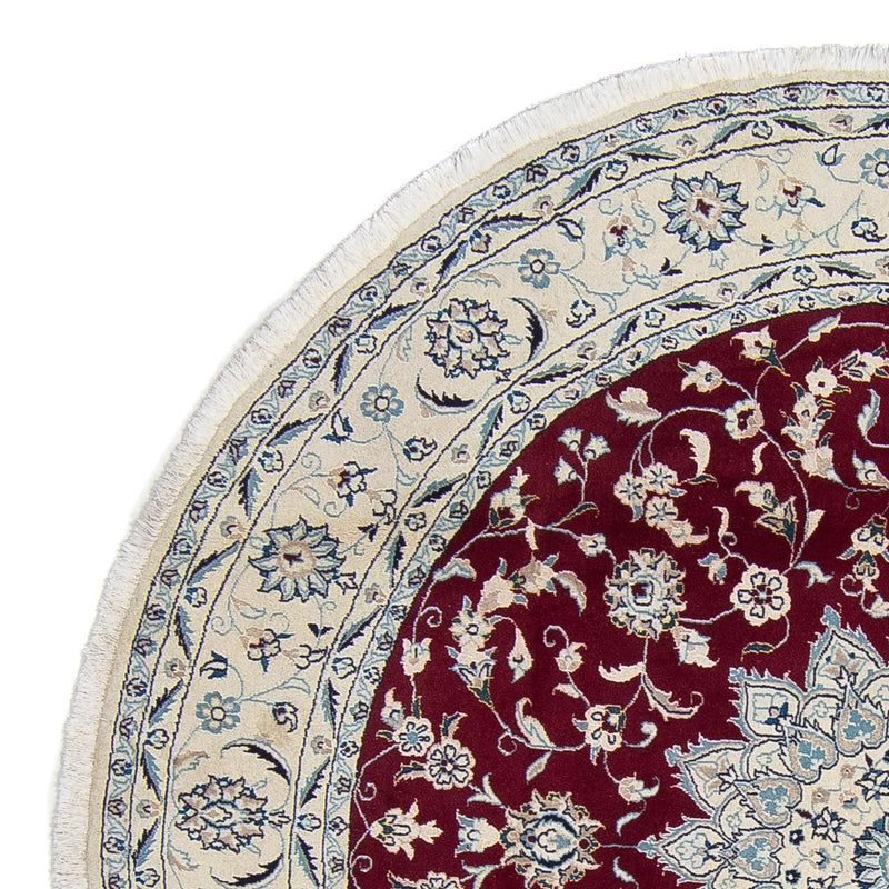 Tappeto Persero - Nain rotondo  - 252 x 252 cm - rosso scuro