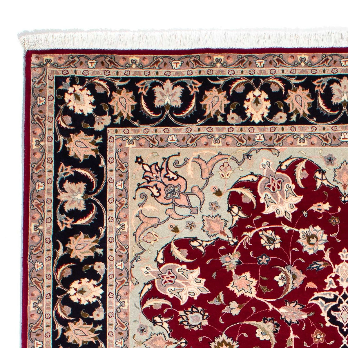 Tappeto Persero - Tabriz - Reale - 240 x 172 cm - rosso scuro