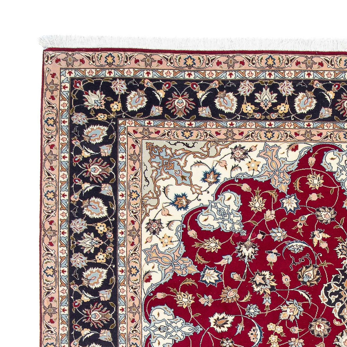 Tappeto Persero - Tabriz - Reale - 305 x 204 cm - rosso scuro