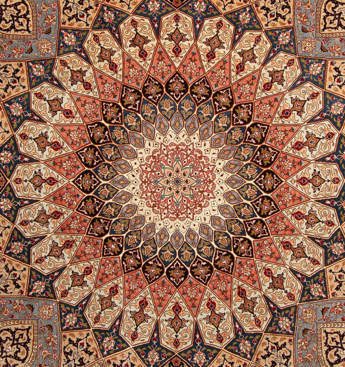 Tappeto Persero - Tabriz - Reale - 258 x 205 cm - marrone chiaro