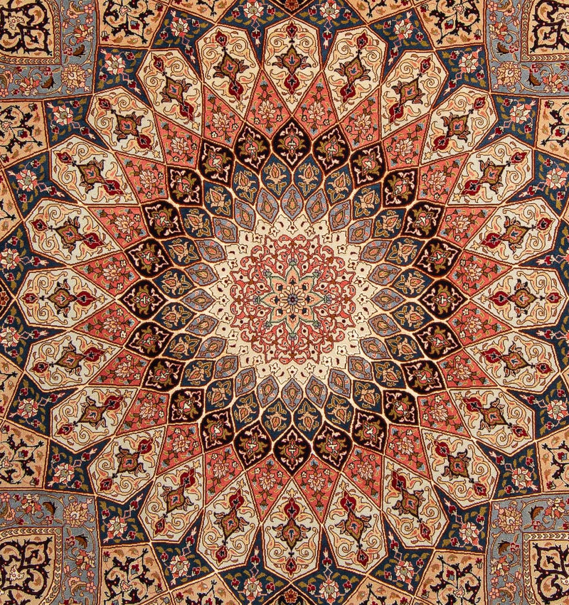 Tappeto Persero - Tabriz - Reale - 258 x 205 cm - marrone chiaro
