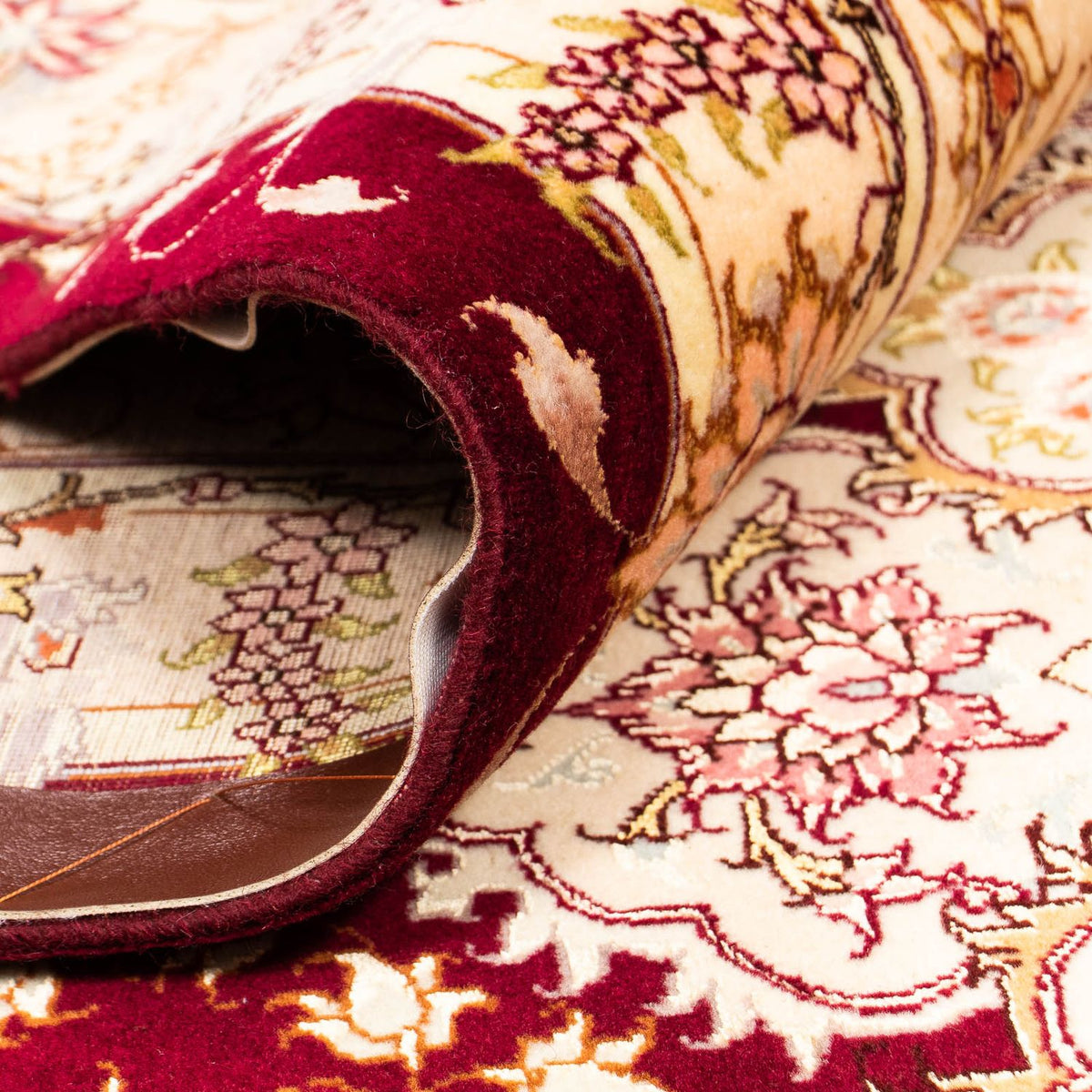 Tappeto Persero - Tabriz - Reale - 405 x 301 cm - rosso scuro