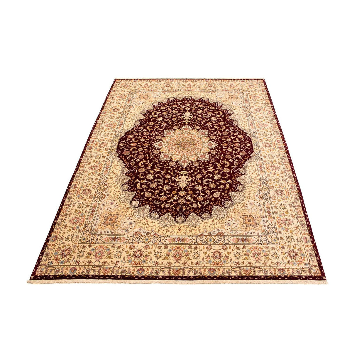 Tappeto Persero - Tabriz - Reale - 405 x 301 cm - rosso scuro