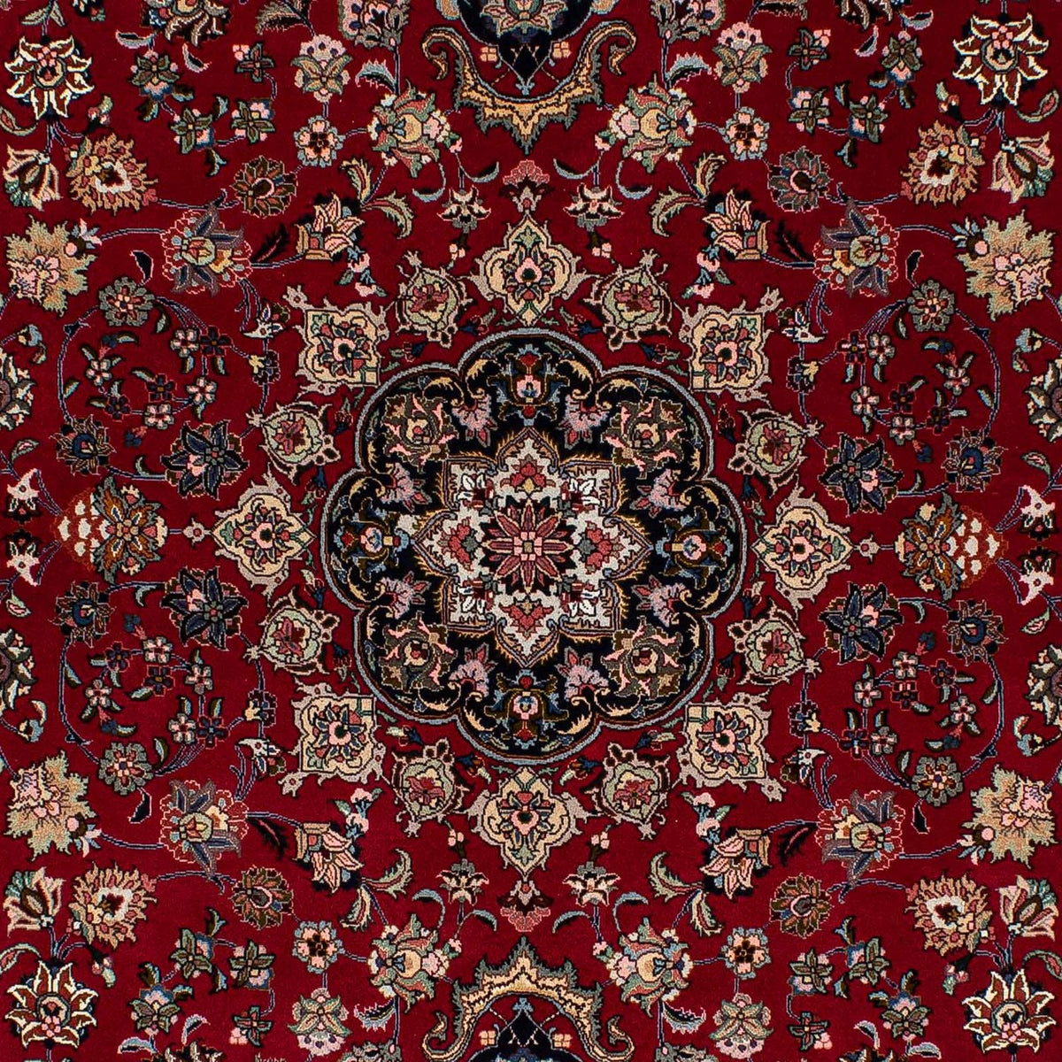 Tappeto Persero - Tabriz - Reale - 212 x 149 cm - rosso scuro