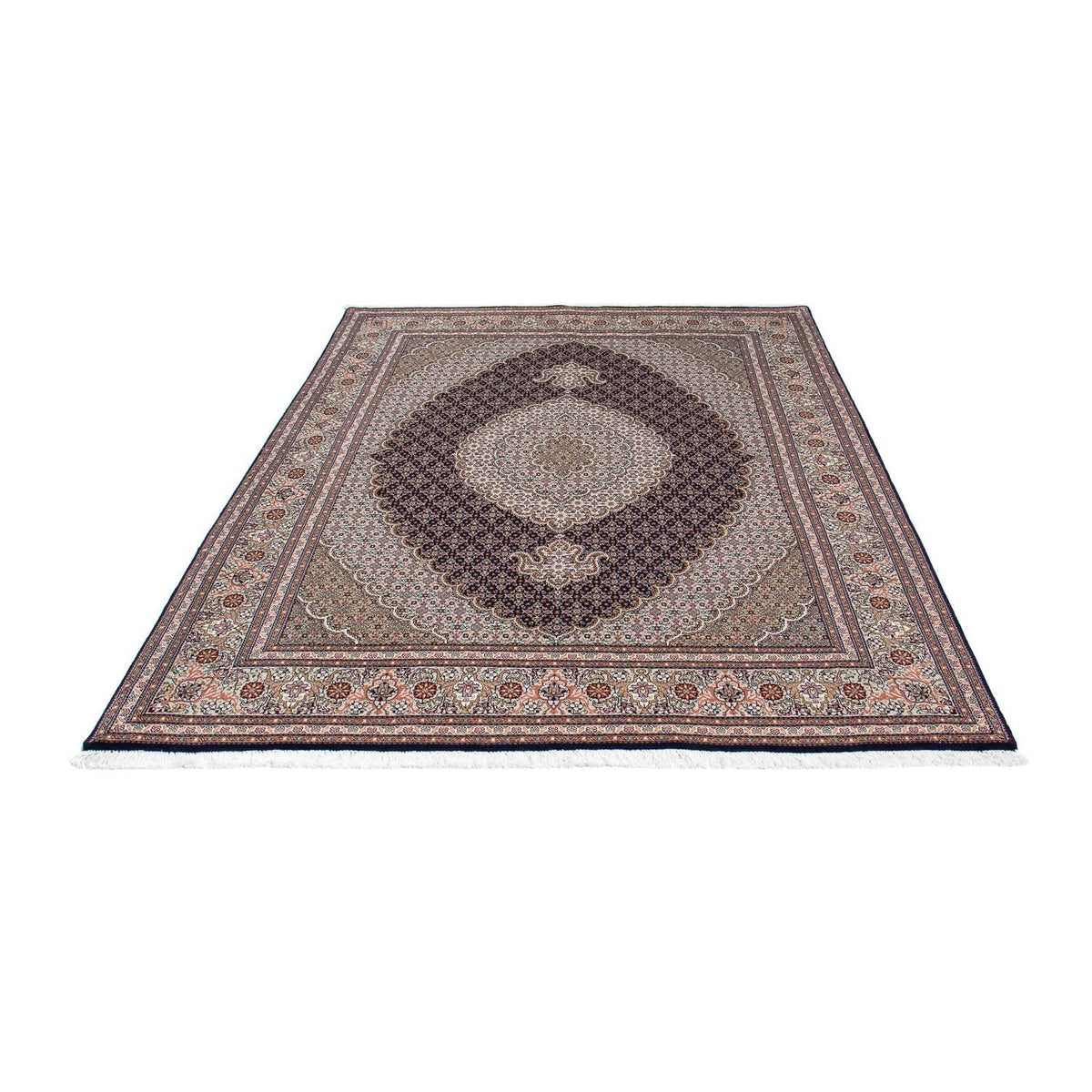Tappeto Persero - Tabriz - 205 x 156 cm - marrone chiaro