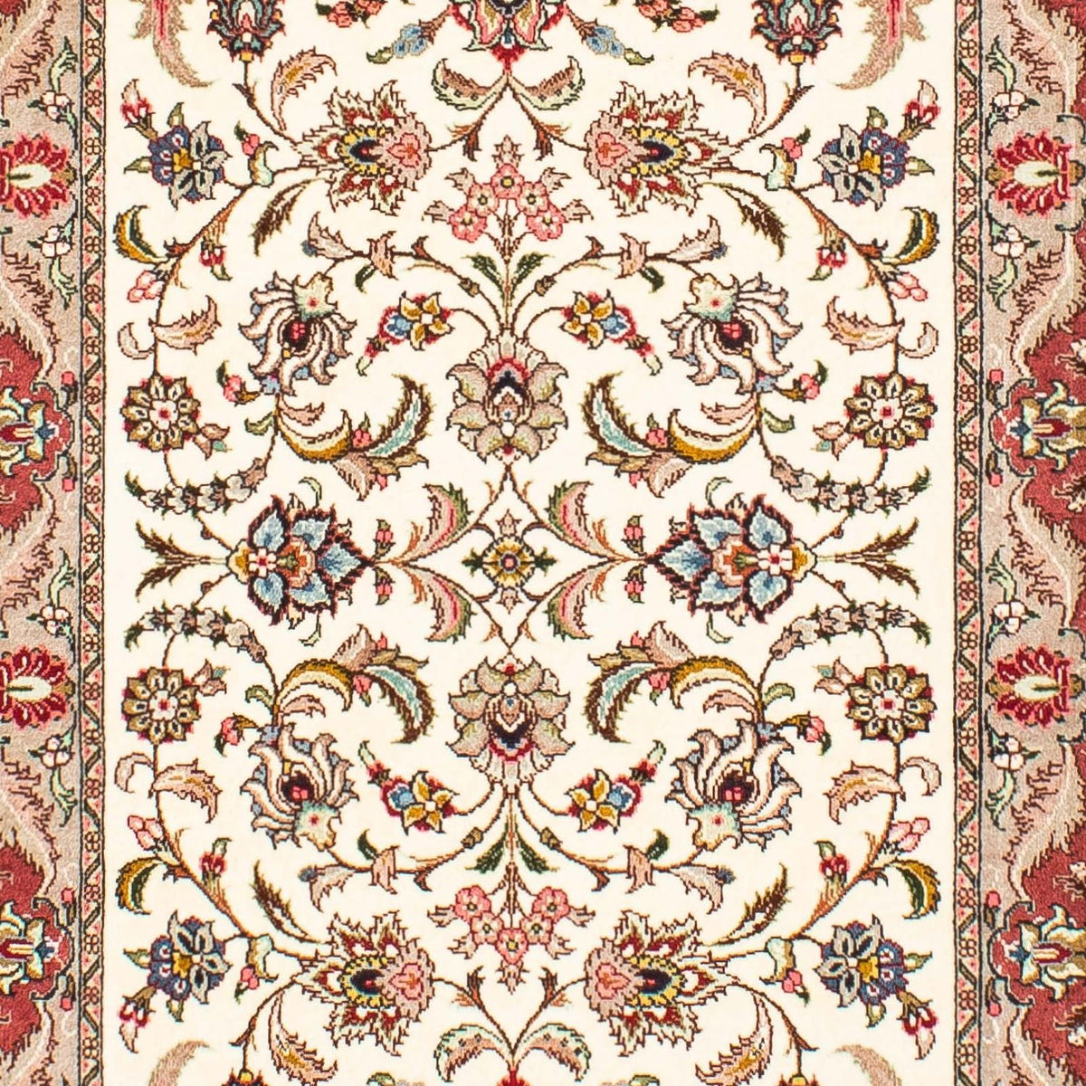 Tappeto corsia Tappeto Persero - Tabriz - Reale - 297 x 73 cm - beige