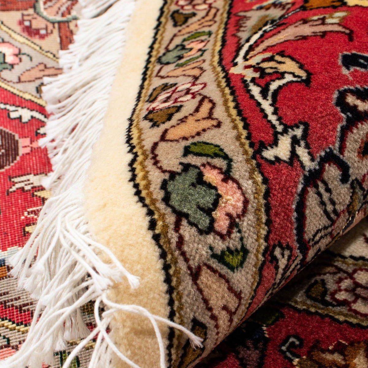 Tappeto Persero - Tabriz - Reale rotondo - 148 x 148 cm - beige