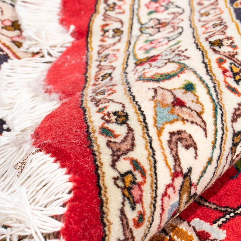 Tappeto Persero - Tabriz - Reale rotondo  - 253 x 253 cm - rosso scuro