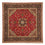 Tappeto Persero - Tabriz - Reale quadrato - 204 x 203 cm - rosso