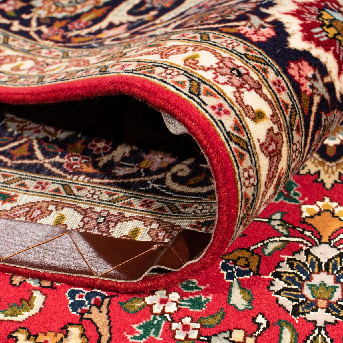 Tappeto Persero - Tabriz - Reale quadrato  - 204 x 203 cm - rosso