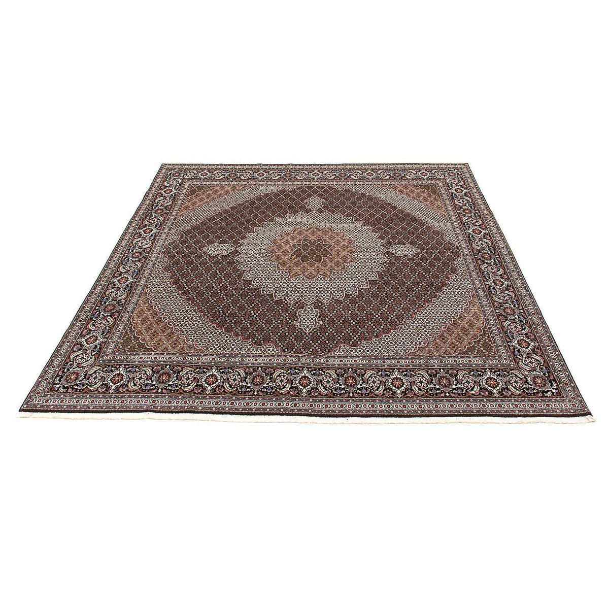 Tappeto Persero - Tabriz - Reale quadrato  - 305 x 299 cm - multicolore