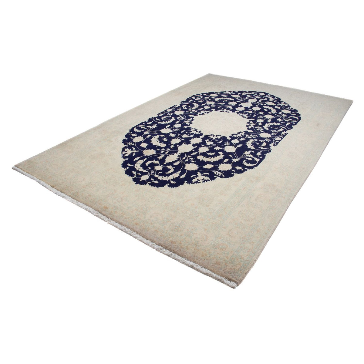 Tappeto Persero - Nain - 300 x 197 cm - blu scuro
