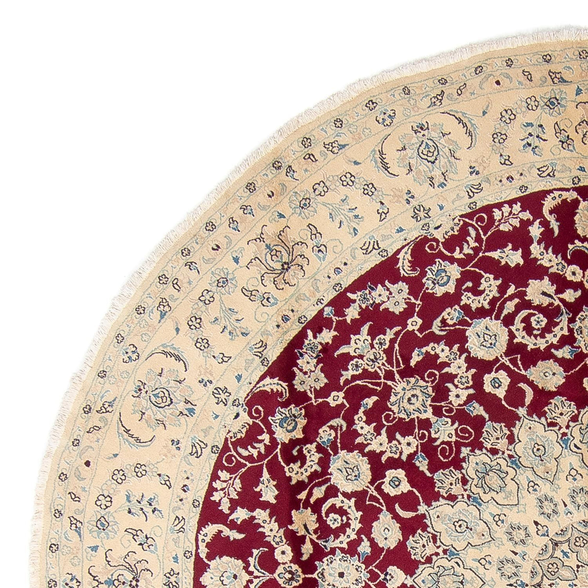 Tappeto Persero - Nain rotondo  - 295 x 295 cm - rosso scuro