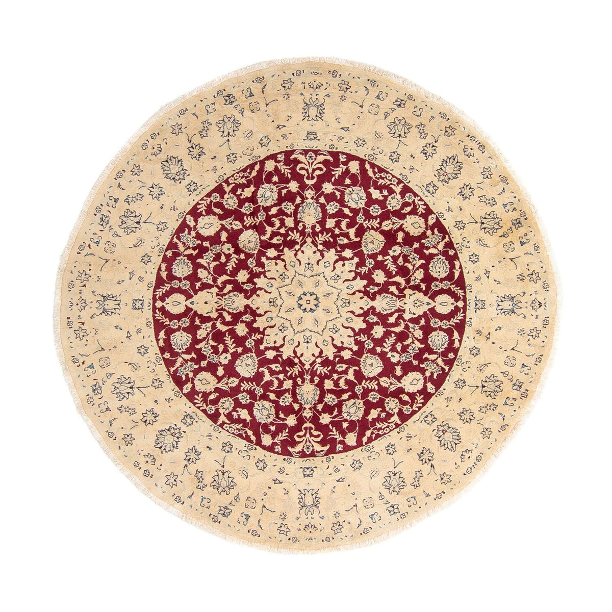 Tappeto Persero - Nain rotondo - 242 x 242 cm - rosso scuro