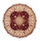 Tappeto Persero - Tabriz - Reale rotondo - 155 x 155 cm - rosso scuro