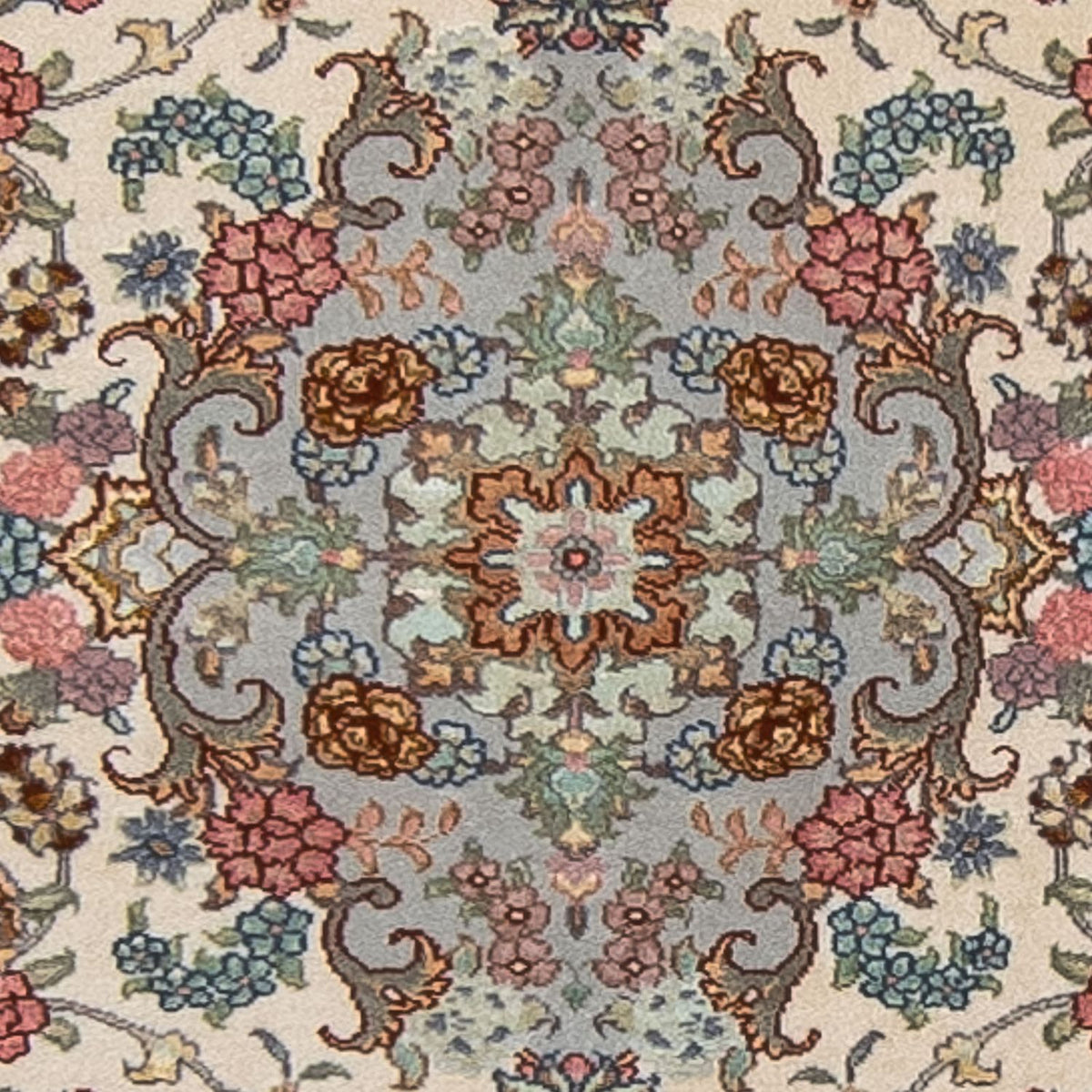 Tappeto corsia Tappeto Persero - Tabriz - Reale - 355 x 92 cm - beige