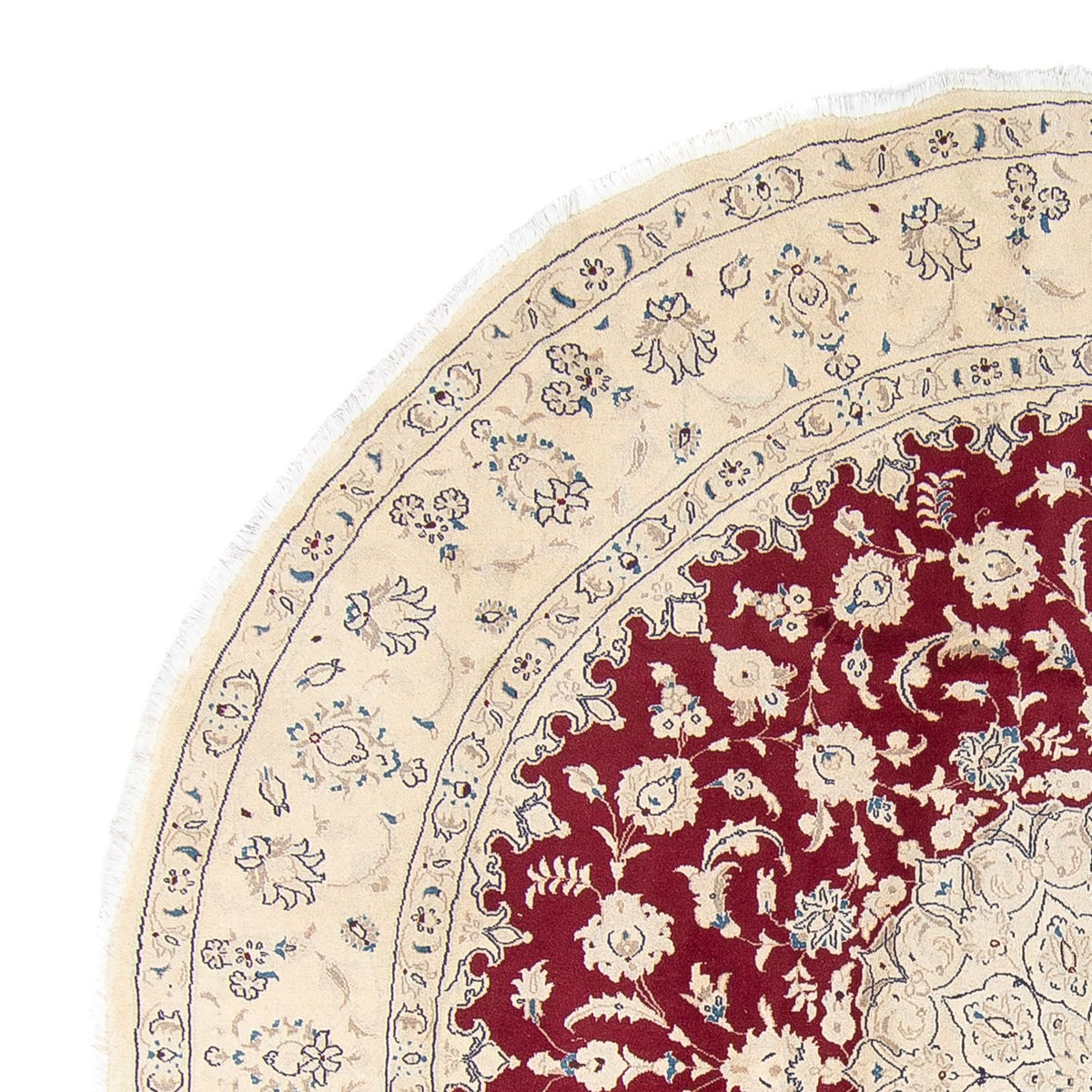 Tappeto Persero - Nain rotondo - 280 x 280 cm - rosso scuro