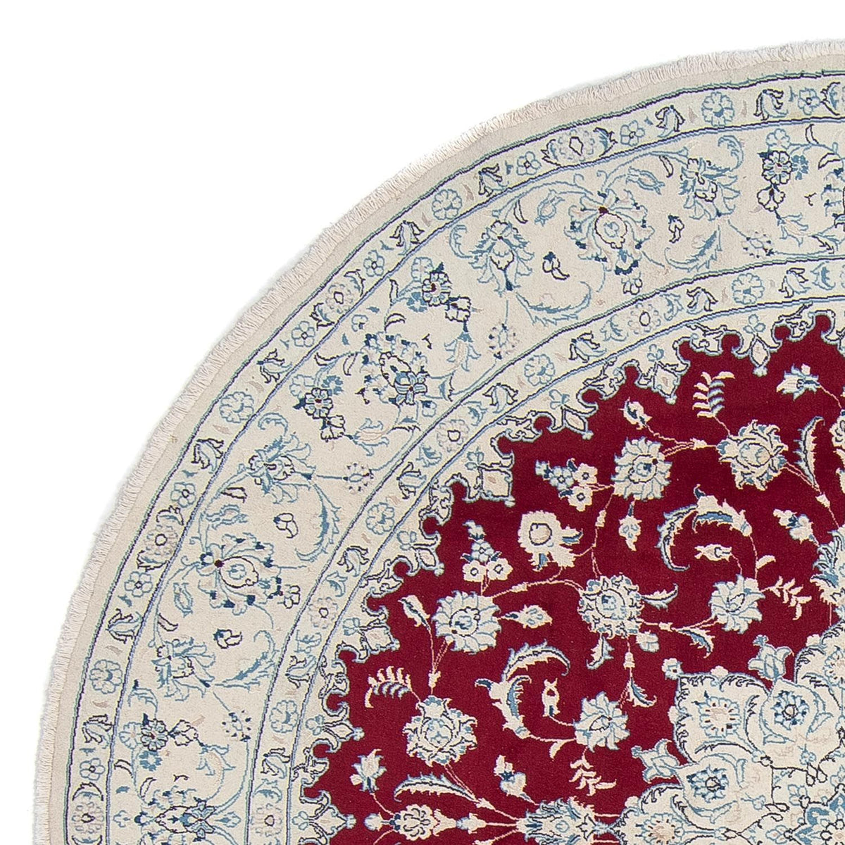 Tappeto Persero - Nain rotondo  - 290 x 290 cm - rosso scuro