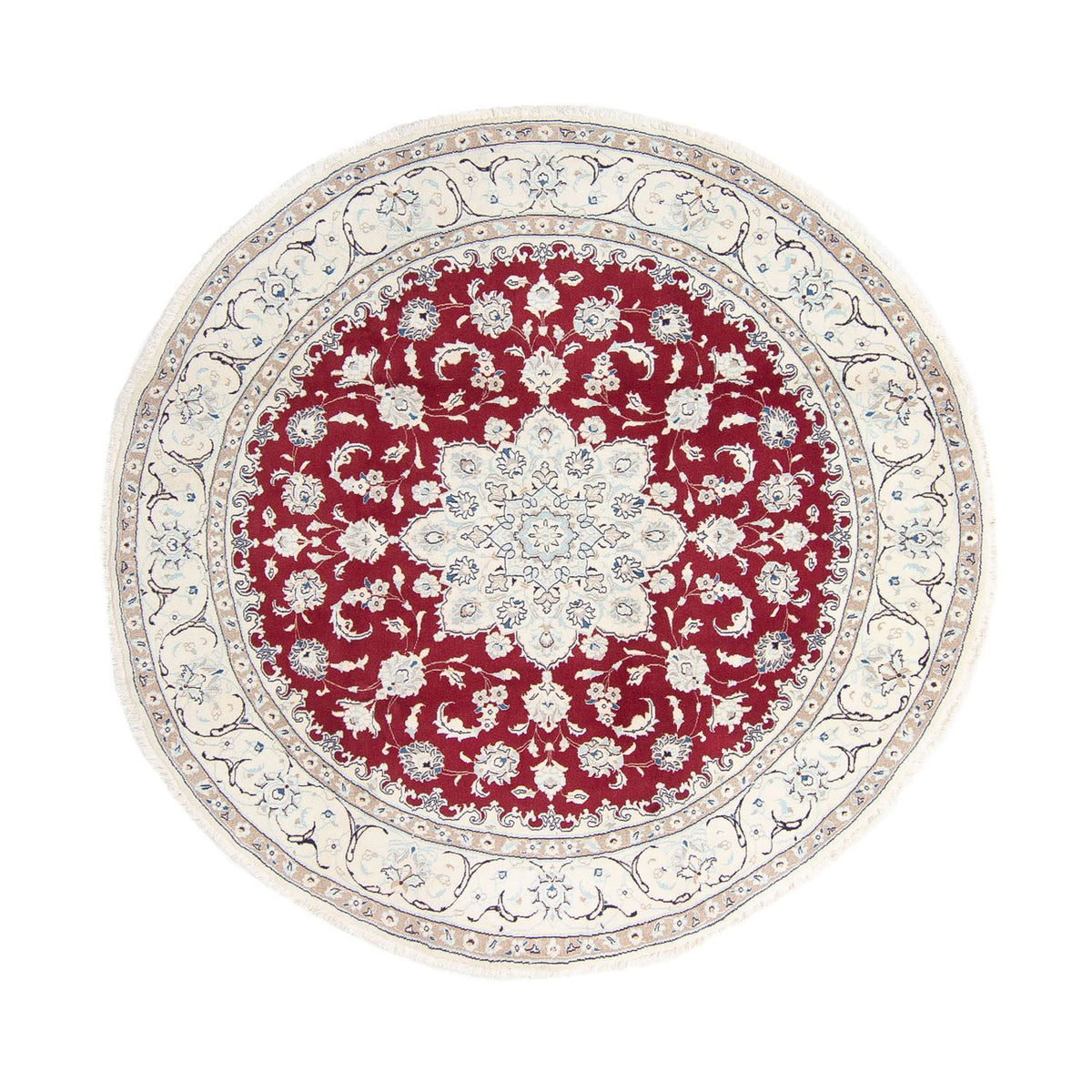 Tappeto Persero - Nain rotondo - 245 x 245 cm - rosso scuro