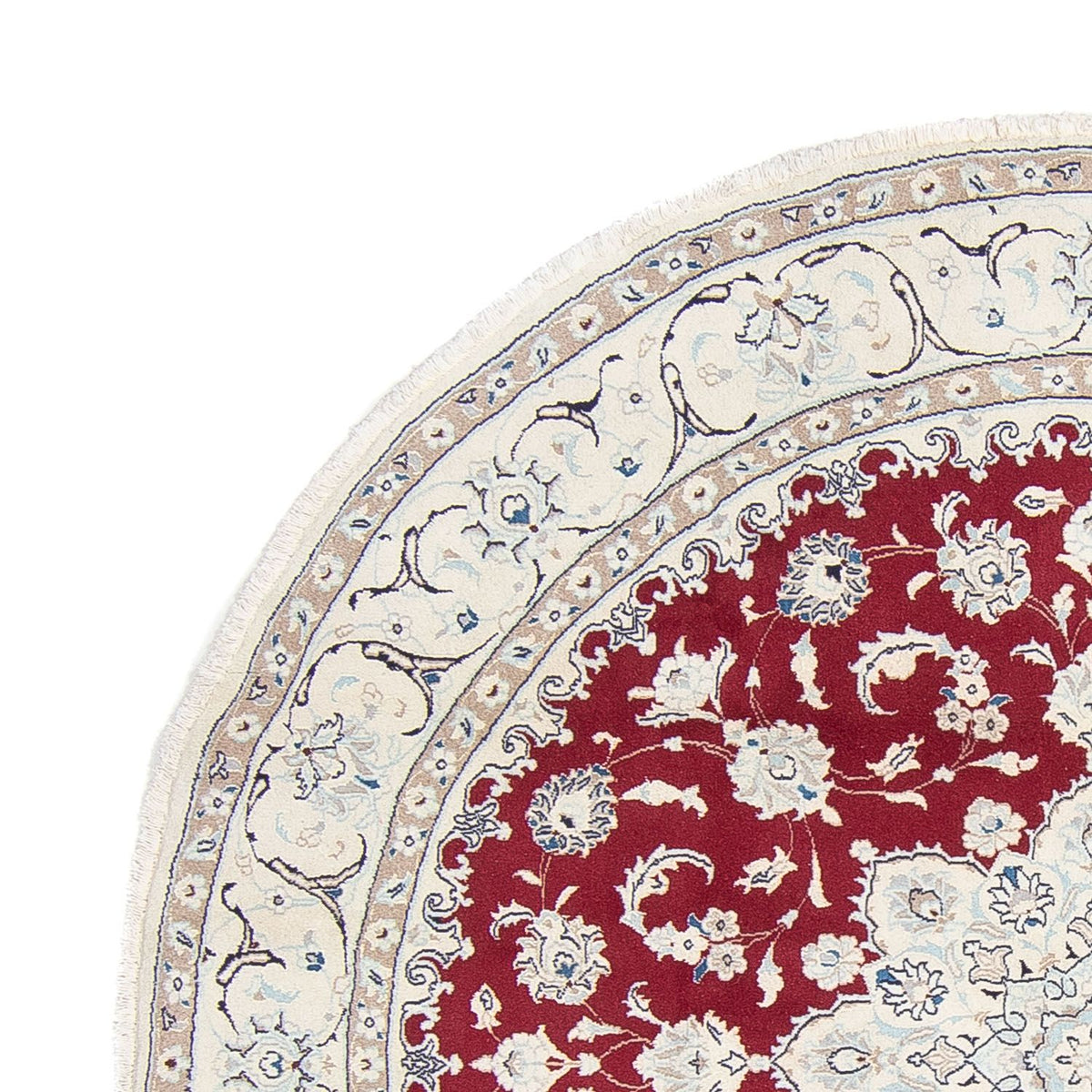 Tappeto Persero - Nain rotondo - 245 x 245 cm - rosso scuro