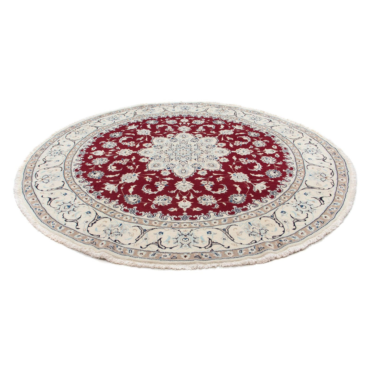 Tappeto Persero - Nain rotondo - 245 x 245 cm - rosso scuro